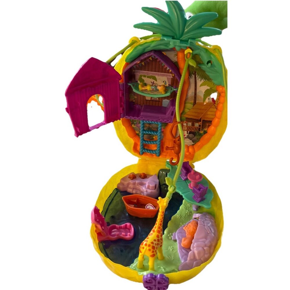 Mattel Polly Pocket Tropicool Pineapple Wearable Purse Compact 2020 - Picture 2 of 10